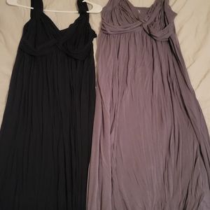 Maxi black or grey tank dress